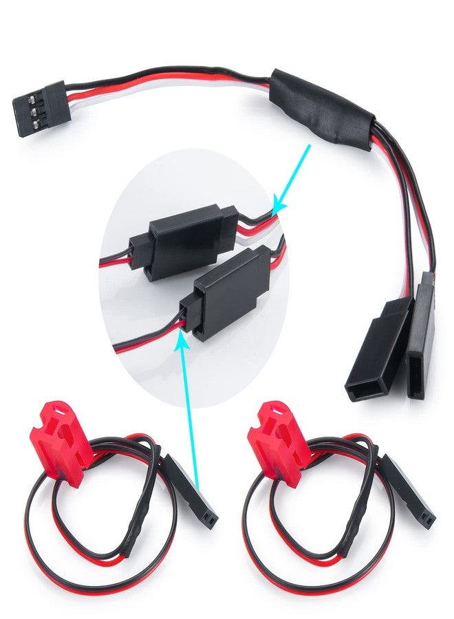 RCLIONS RC LED Taillight Rear Lamp RC Car Rear Lights Red Color for 1/24th Axial SCX24 AXI00005 Gladiator 1/24th 4WD RTR RC Truck Car Upgrades - Image 5